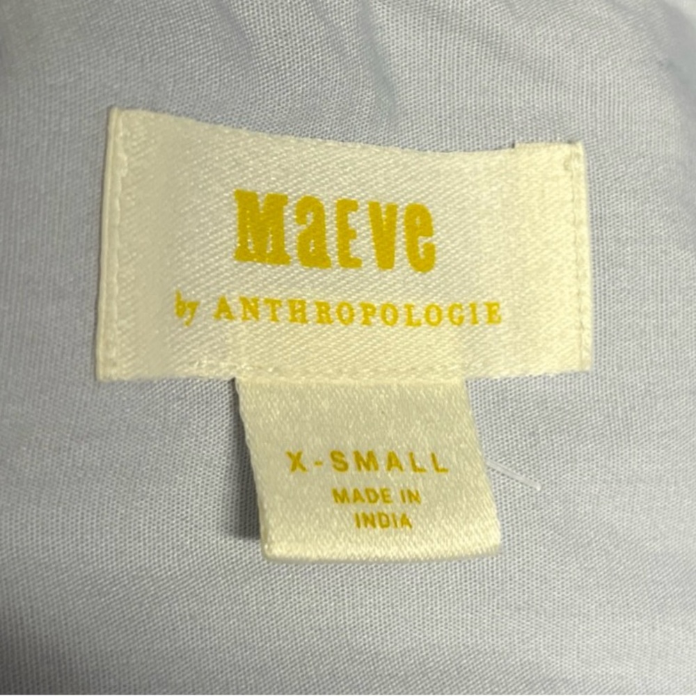 Maeve x Anthropologie Light Blue Button Down Shirt - Picture 7 of 7